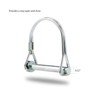 Biange Bike Trailer Hitch Connector, Cycling Adapter Accessories (2 Pack,