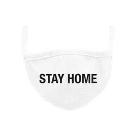 Urban Classics Stay Home Face Mask Everyday, White, One Size