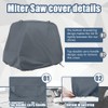 Miter Saw Cover Heavy Duty 600D Waterproof Dustproof 27x23x27 |