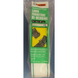 Frost King Lawn Chair Webbing  WHITE  #PW39W  2.25" Wide  Fade Resistant   NEW