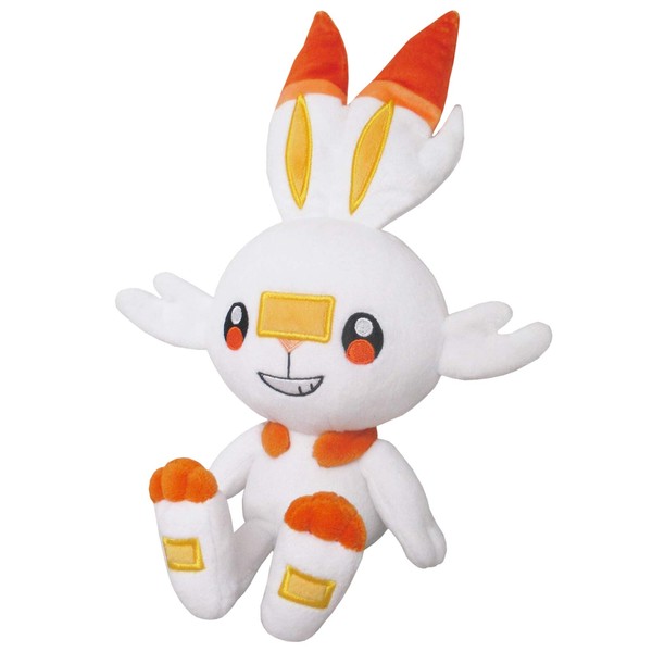 Sanei Boeki PP150 Pokémon All Star Collection Plush Toy, Scorbunny,