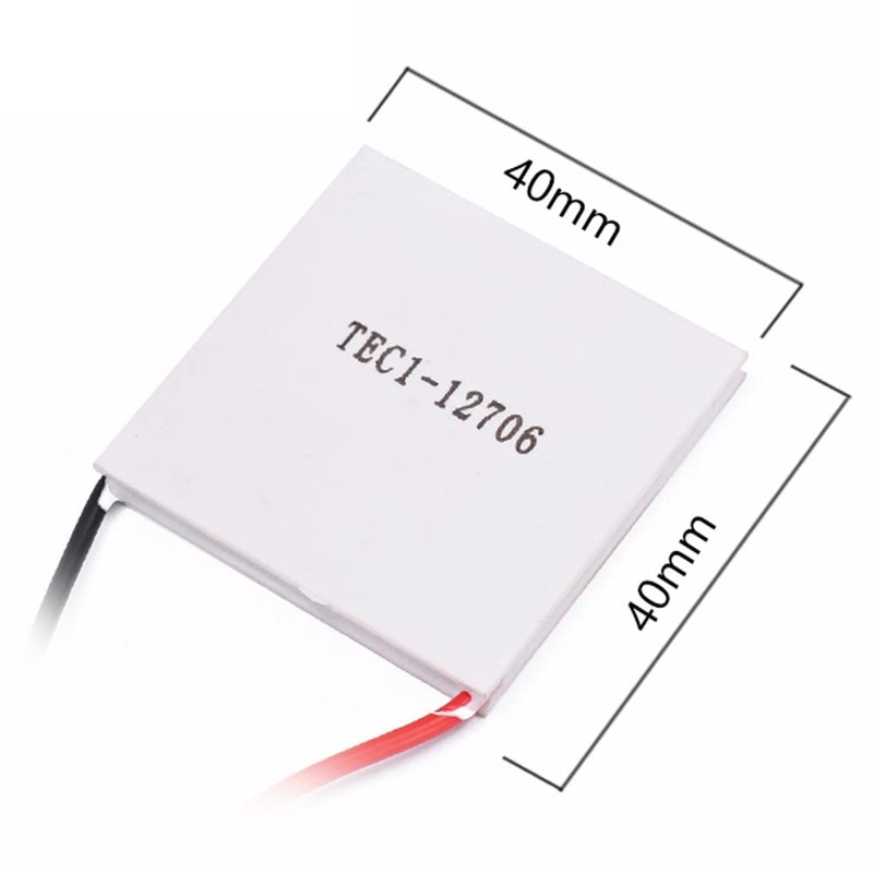 Audiofan TEC1-12706 Peltier Element, Maximum Heat Absorption, 58W-65W, Semiconductor Thermoelectric,