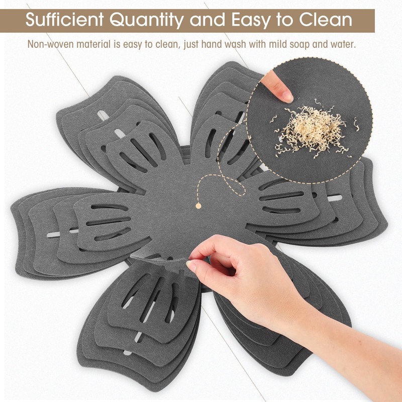 Nuogo 30 Pieces Pot and Pan Protectors, 5 Different Size,