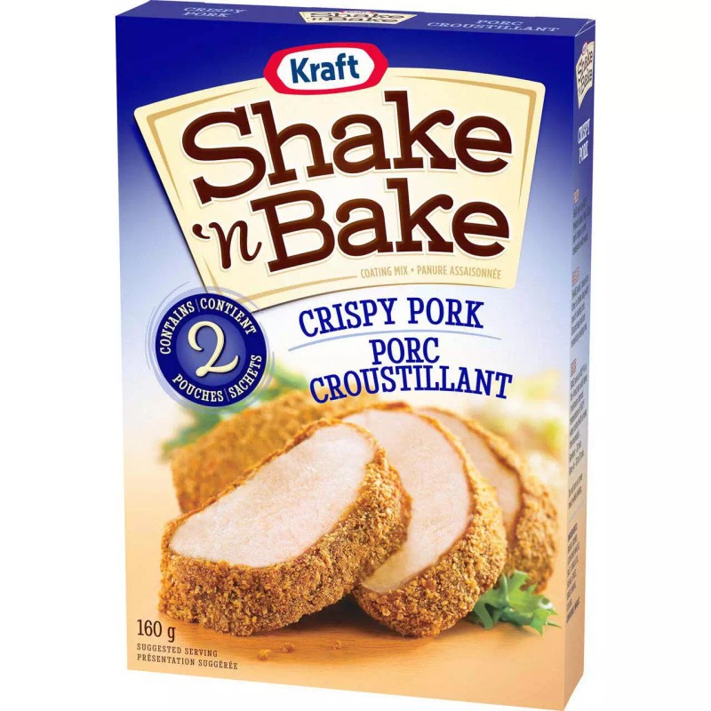 Kraft Shake 'n Bake Crispy Pork Coating Mix, 160g/5.6 oz.