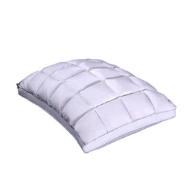 sheetsnthings French Bread Firm Neck Support, 600TC-Cotton Shell Goose Down Fill, King Size Pleated Bed Pillow, Single