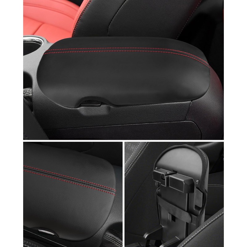 INTGET Car Center Console Cover for Ford Mustang Accessories 2015-2024