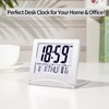 KANBIT Small Digital Travel Alarm Clock Battery Operated, Portable Large