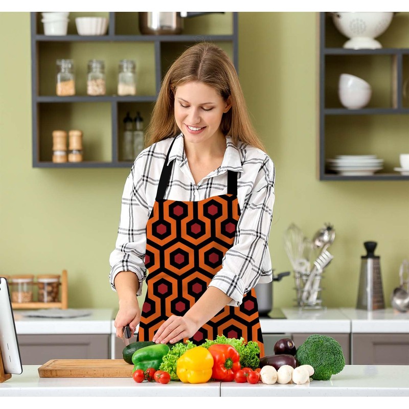 BGBDEIA Carpet Pattern Apron for Women Men, Adjustable Apron Cooking