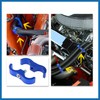 A ABSOPRO 4pcs Blue AN10 19mm Hose Separator Clamp Adapter