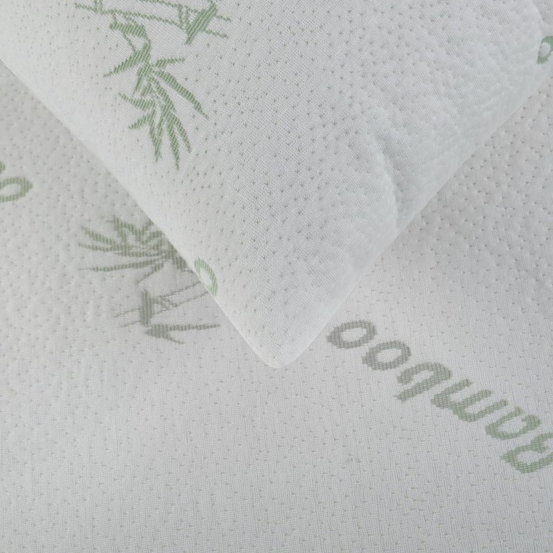 Dreamaker Twin Pack Bamboo Knitted Waterproof Pillow Protector, Naturally Anti-Microbial