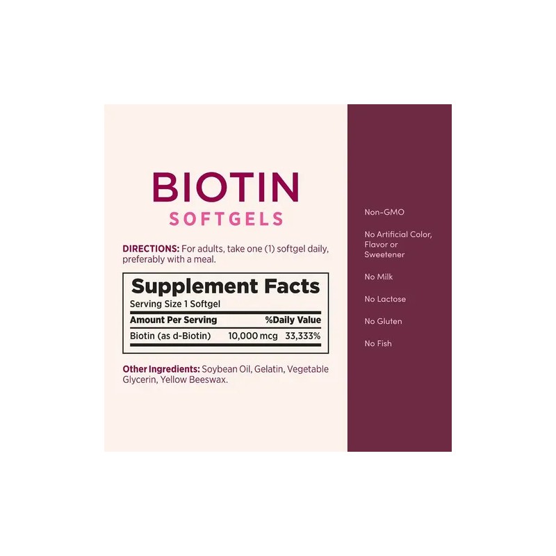 Biotina Para Una Piel Joven Y Saludable 90 Caps Hsn