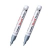 Artsunlvy Silver Paint Pens Paint Markers - 2 Pack Oil-Based