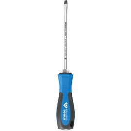 BRILLIANT TOOLS BT031021 Screwdriver Slotted with Impact Cap 5.5 x 125 mm [Powered by KS Tools]