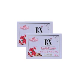 New Super Herbal BX Herbal Gold Scrub Soap, Moisturizing and Relaxing, Luxury, 3.5 oz (PackOf 2)