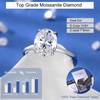 RapRevolt 1.5 2 Carat Oval Moissanite Rings For Women Oval