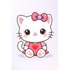 WSQ My Cute Kitty Sticker Vinyl Premium Quality Multicolor for