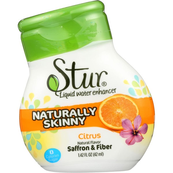 Stur Skinny Citrus naranja, 1.42 onzas (Paquete de 5)
