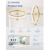 ZMISHIBO Low Profile Ceiling Fans with Lights and Remote, 20