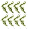 8PCS Carp Fishing Tied Hair Rigs Nylon Green Grass Line