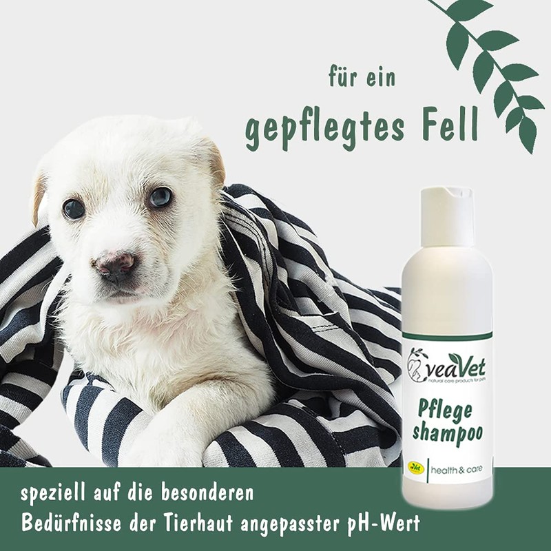 VeaVet Pflegeshampoo 200ml - mildes Shampoo für Hunde & Katzen