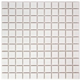 NET-25k-01 Square Mosaic Tile (Regular Color) 1.0 inch (25 mm) Square Mosaic Tile (Regular Color) With Net Backing Lining For Easy Installation