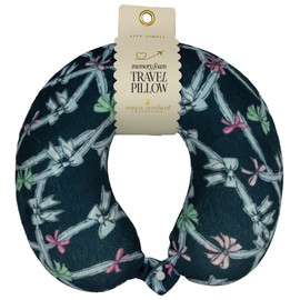Simply Southern Memory Foam Travel Neck Pillow (Ribbon Blue)
