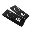 2 x EU Number Plate Sticker Film Car Black (R059