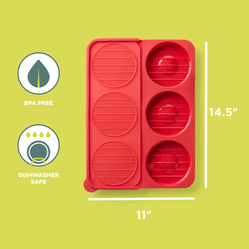 Chef'n Burger Mold Hamburger Press Patty, Freezer Container