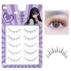 LZM False Eyelashes, Natural Bunch, False Eyelashes, 100% Handmade False