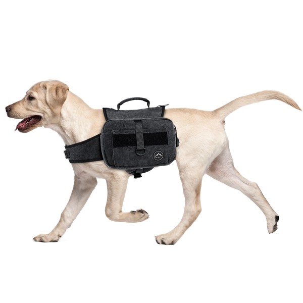 Himal Outdoors Dog Backpack, Dog Hiking Backpack, Hound Saddle Bag for Large Dog with Side Pockets & Adjustable Strap