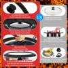 Granite-Black 10-11-12in Universal Lid for Pots,Pans,Skillets,Replacement Frying Pan Cover,Cookware Lids,Tempered