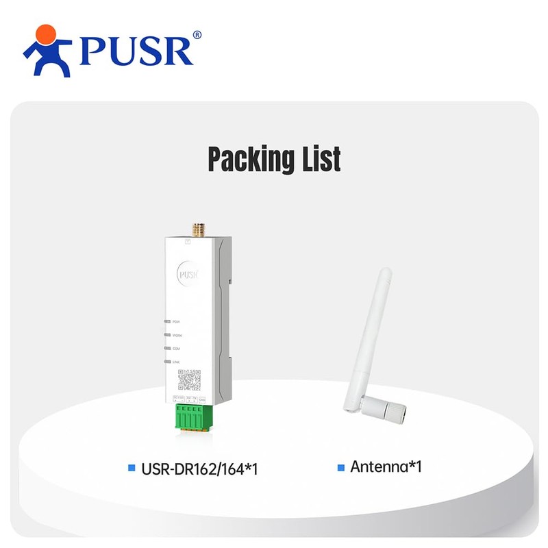 PUSR Din Rail Serial to Dual Band WiFi RS485 to