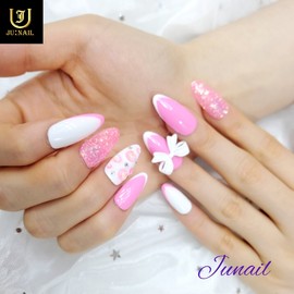 Pink Jenny Handmade Nail Tips - Long Round / 핑크제니 수제네일팁 - 롱라운드