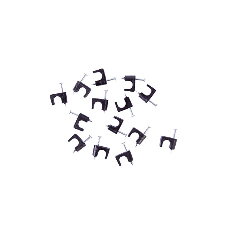 GARDNER BENDER INC, 25 Pack, Black PCC-1525 Coaxial Cable Staple
