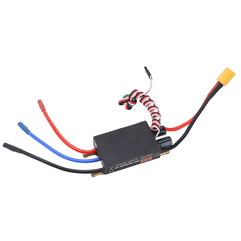 60A Brushless Electronic Speed Controller with XT60 Plug BEC Switch