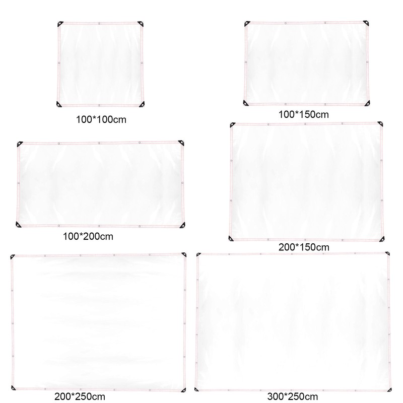 Transparent Rain Tarp Thickened PE Garden Plants Rain Shelter Cover