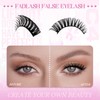 FADLASH False Eyelashes 10 Pairs Faux Mink Lashes Wispy Fake