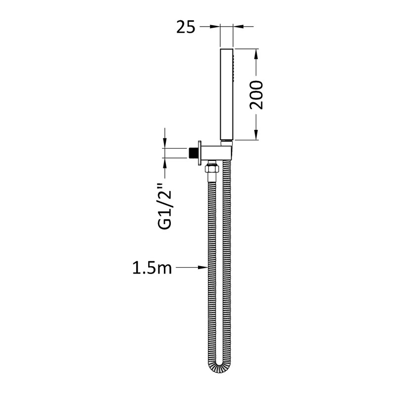 Hudson Reed A3264 Square Outlet Elbow with Parking Bracket Plus