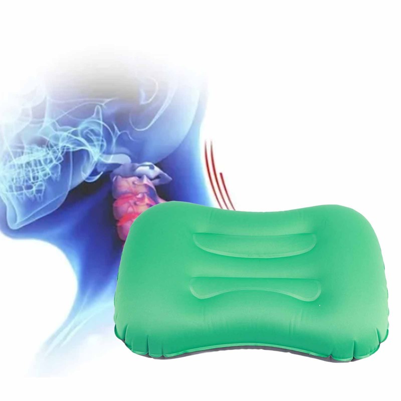 Inflatable Pillow Curved Structure Self Inflating Foldable Portable Inflatable Camping