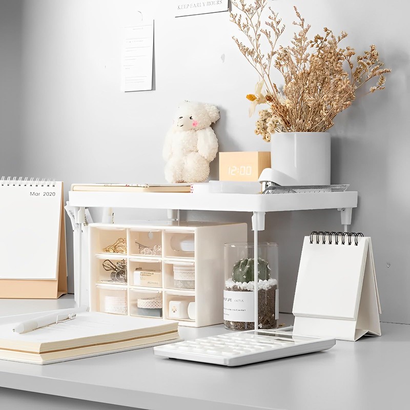 moorg Space Saving Kitchen Shelves, Set of 2 Shelves Organizer