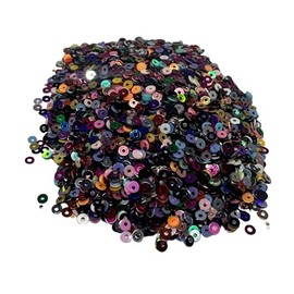 Antiquebeads 3 Mm Flat Sequin Paillettes, 6000 Pcs, Mix Color Assortment Acrylic Sequin – 0.64 Ounce (20 Grams) (Mix)