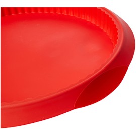 Lékué Quiche-Form, Silikon, rot, 28 cm
