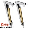 2-Pack Heavy Duty Soft Close Lid Support Hinges with Gas