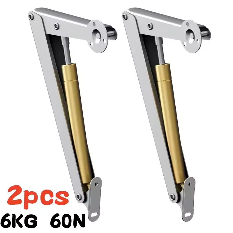 2-Pack Heavy Duty Soft Close Lid Support Hinges with Gas
