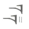 CRL Chrome - Aluminum Glass Shelf Bracket for 3/8 to