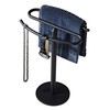 BTHRMHW Matte Black Hand Towel Holder Stand, Free-Standing Towel Rack,