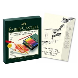 Faber-Castell 110092 - colored pencils, polychromos, pack of 36, studio box., 36er Atelierbox | POLYCHROMOS, 1