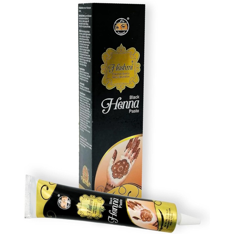 HENNA PARA TATUAJE HASHMI 1 PIEZA (Negro)