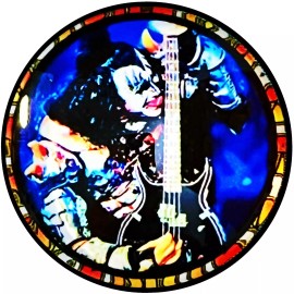 KISS ANIMALIZE LEATHER KEYCHAINS LOT OF TWO ( BLACK & BROWN )