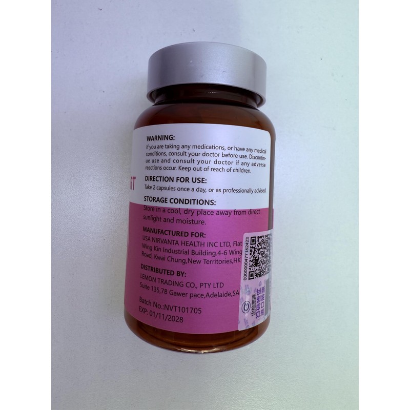 Ovarian Support Dietary Supplement 60 Capsules